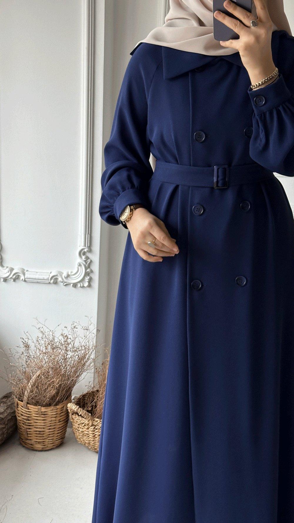 trench hijab