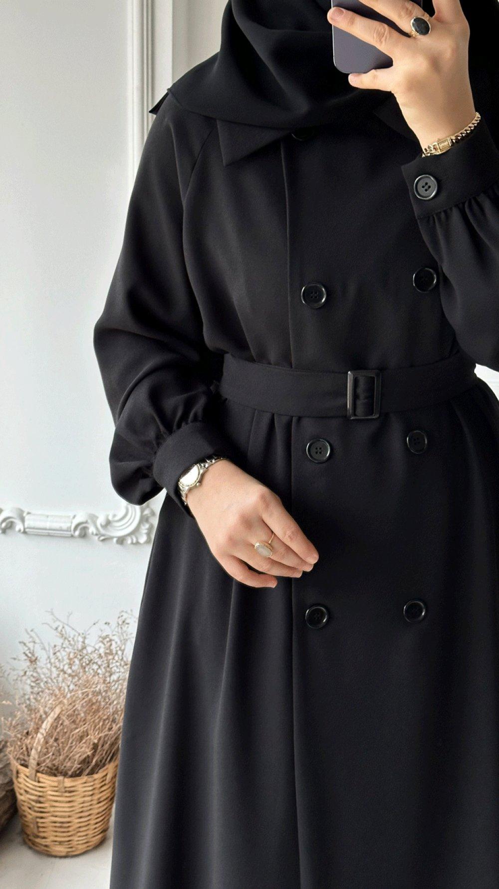 trench hijab