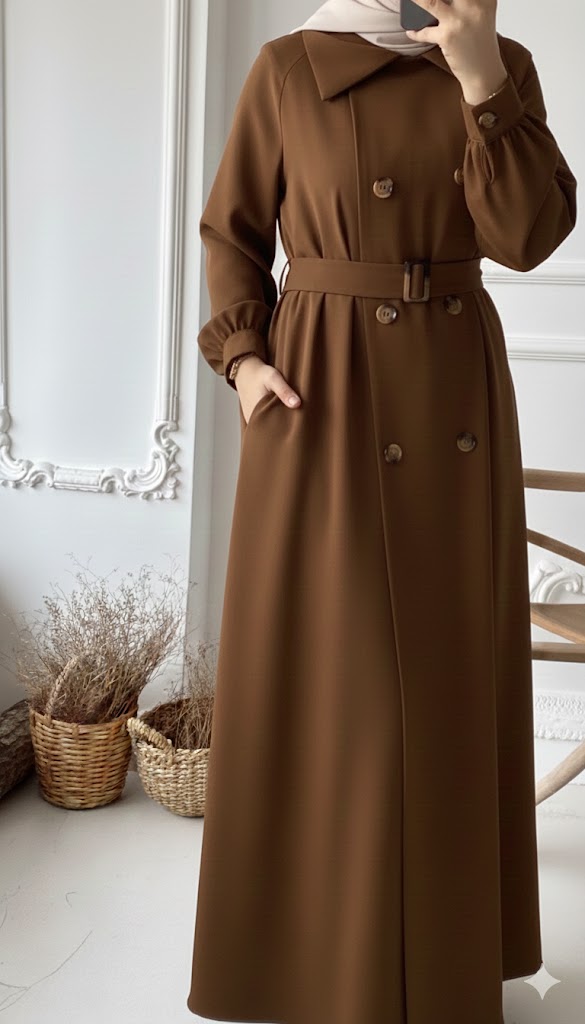 trench hijab