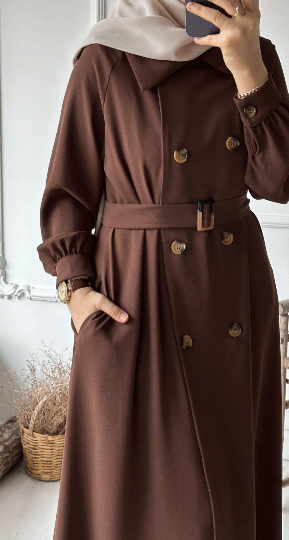 trench hijab