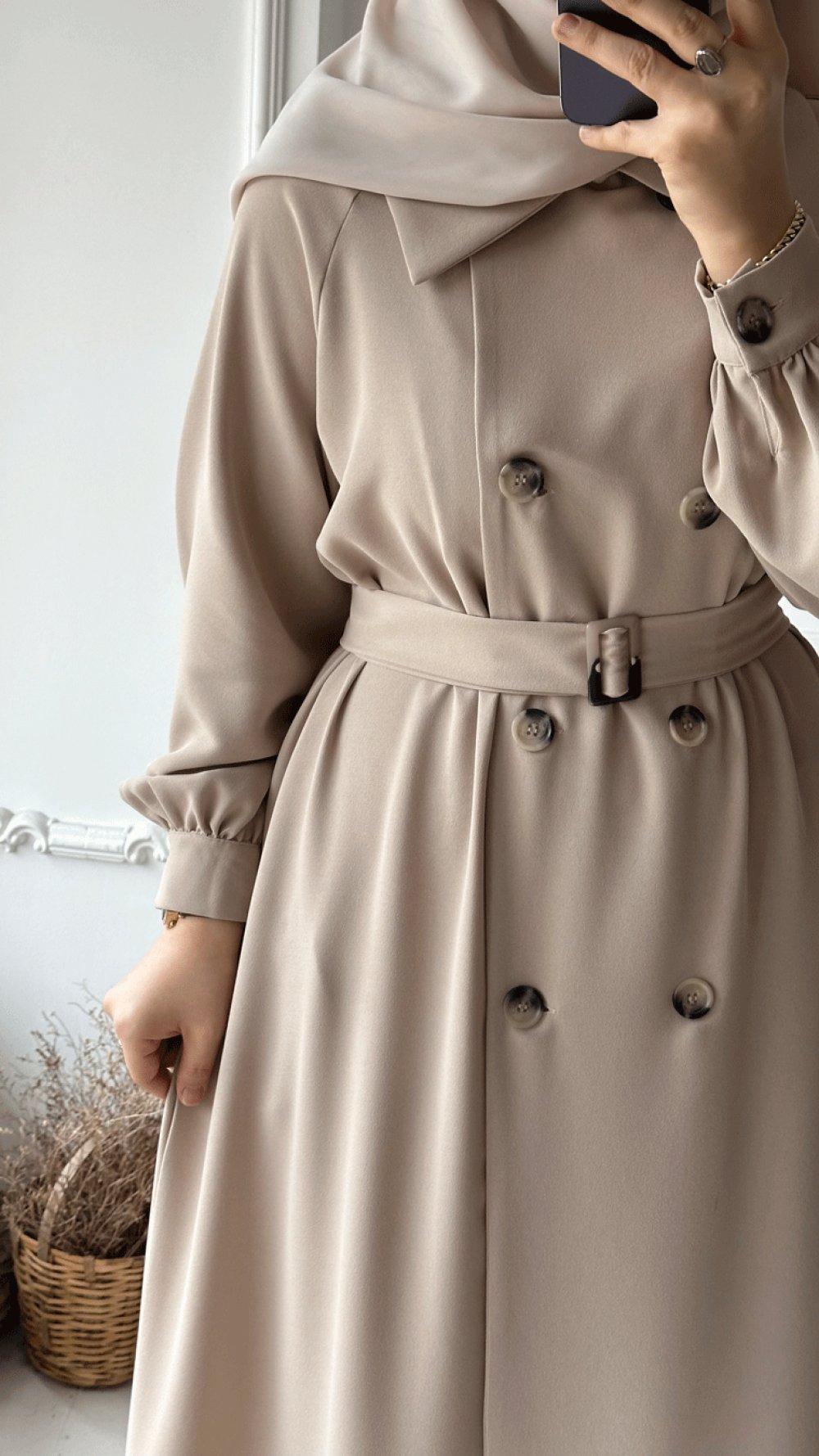 trench hijab