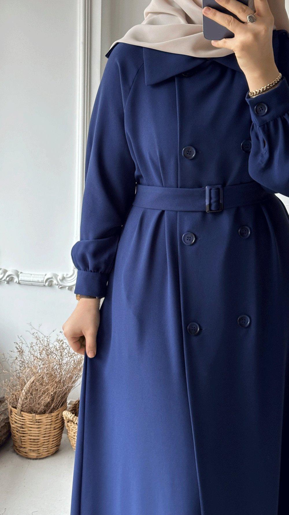 trench hijab