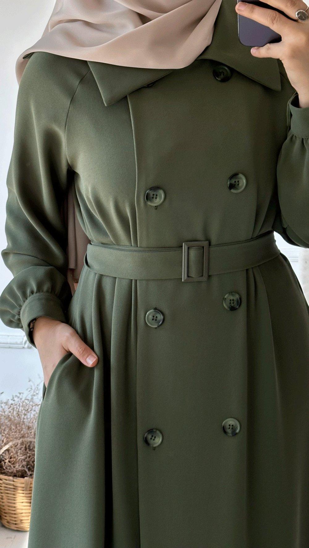 trench hijab