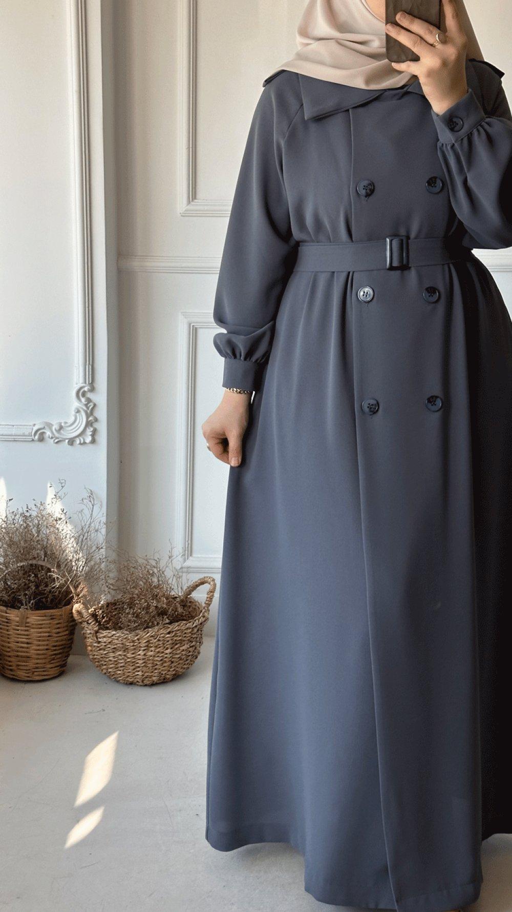 trench hijab