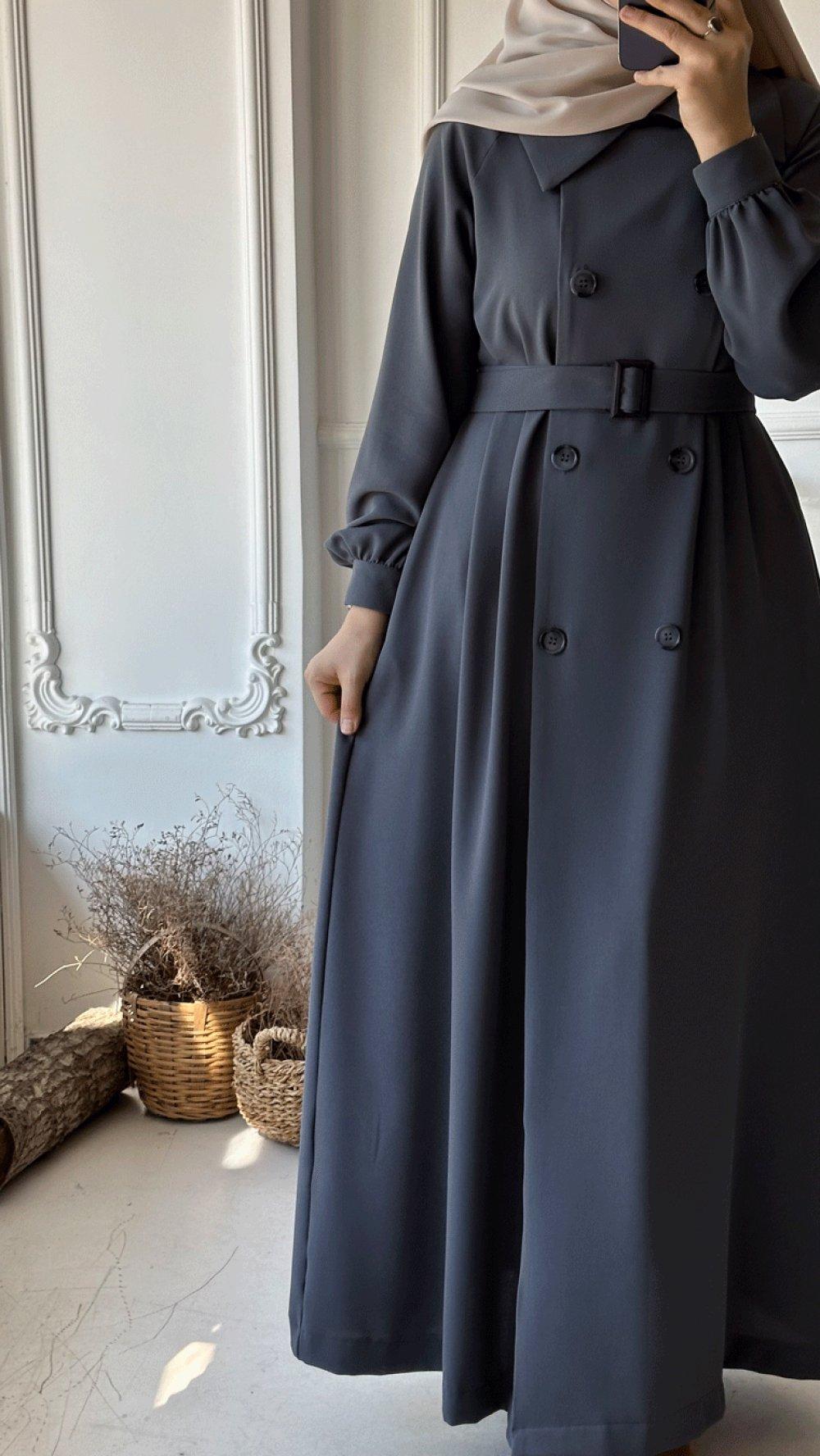 trench hijab