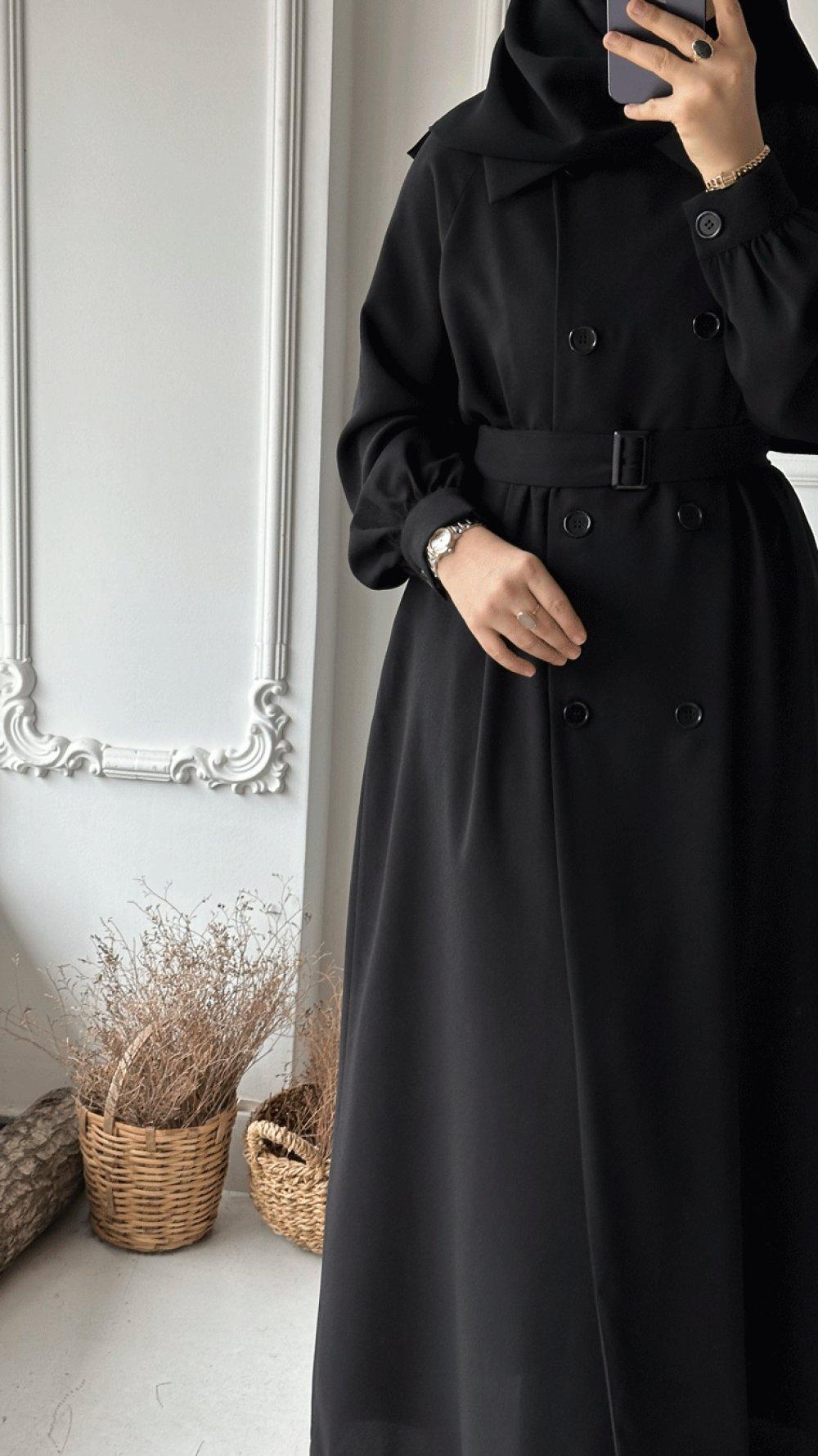 trench hijab