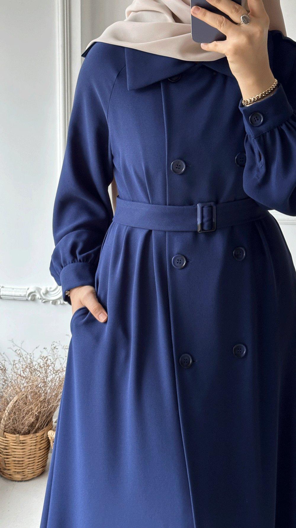 trench hijab