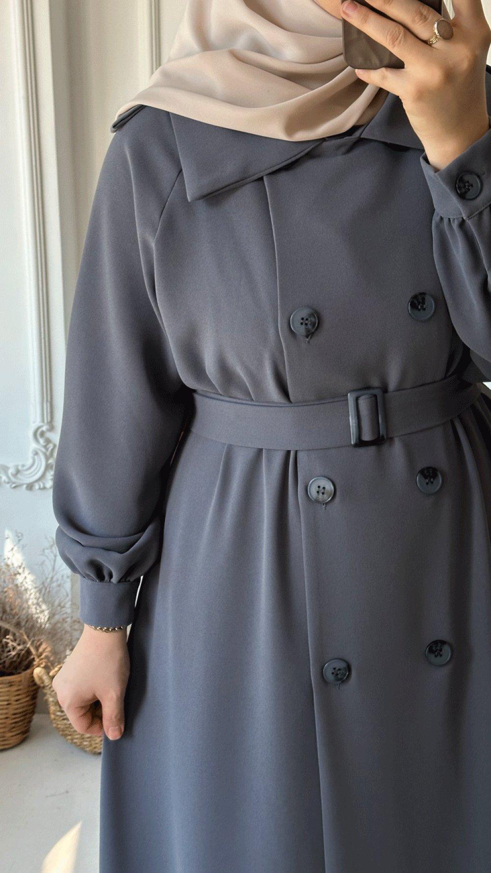 trench hijab