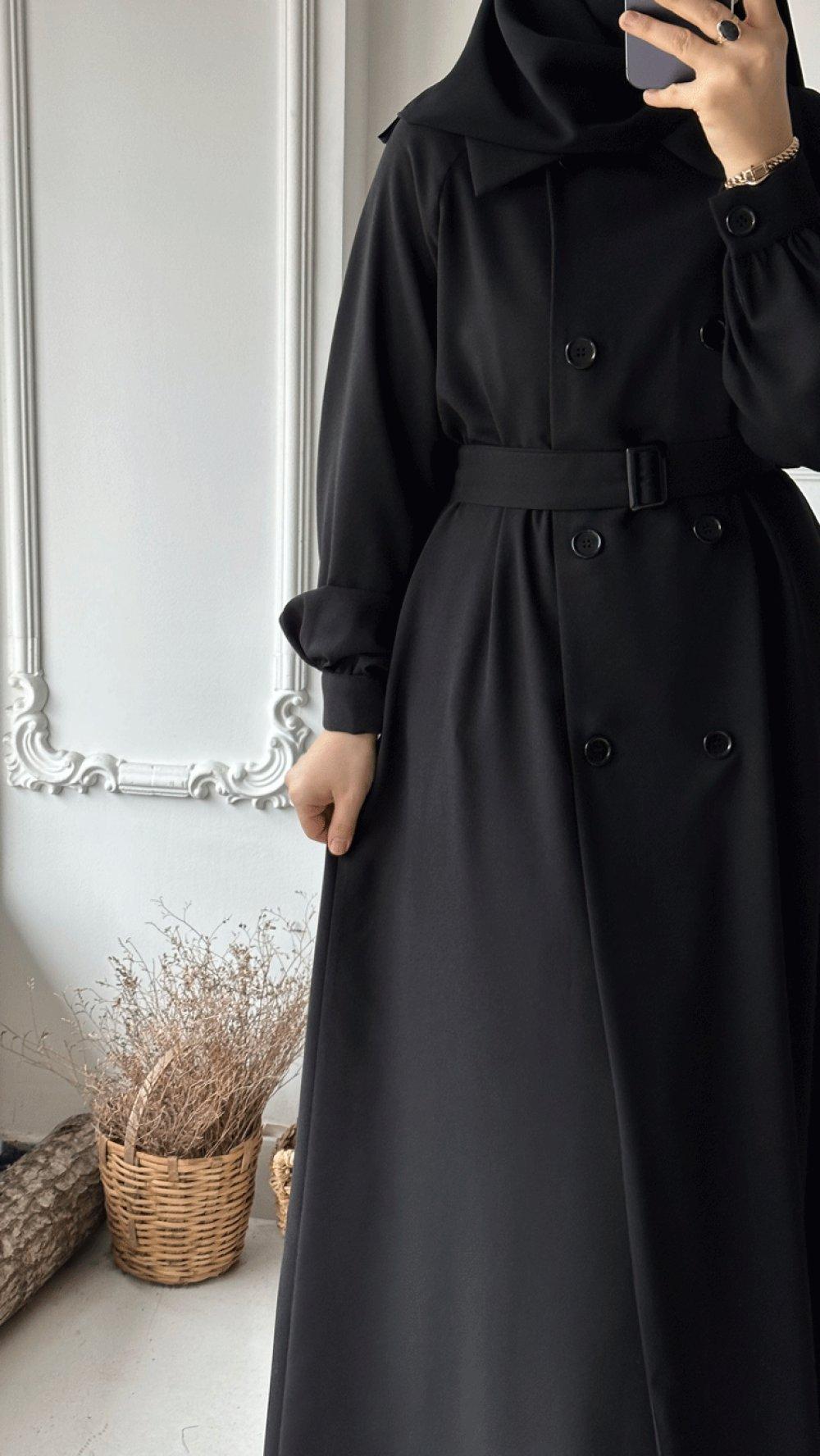 trench hijab