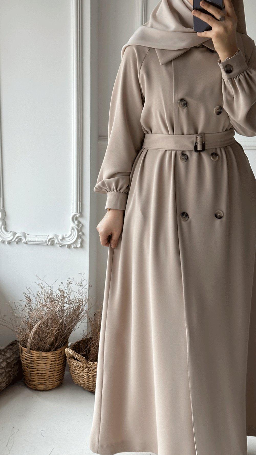 trench hijab